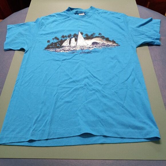 Vintage Design T's Hawaii Sailing Single stitch T-shirt - Picture 2 of 8